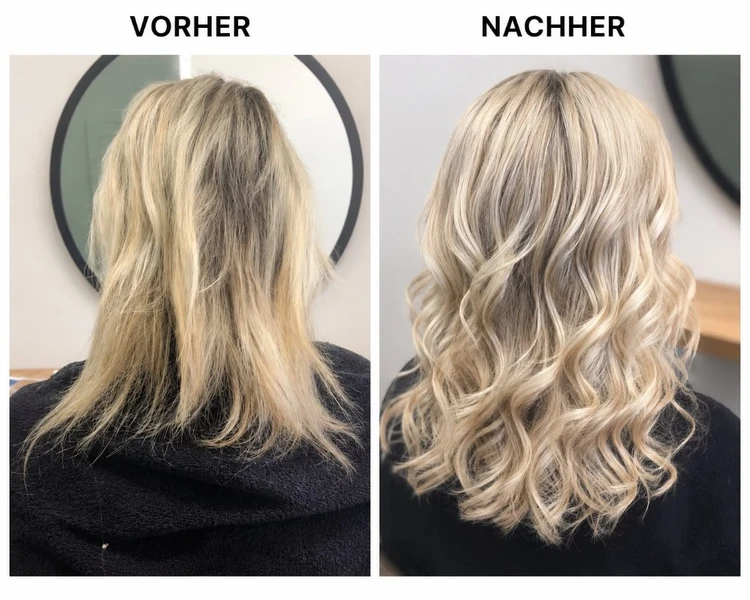 Vorher Nachher Haarverdichtung Viersen: Mehr Volumen und Dichte